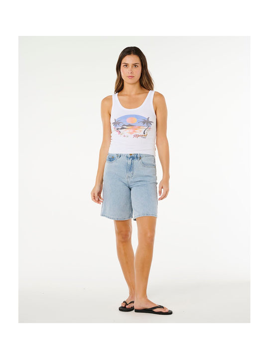 Koszulka damska RIP CURL Hotel Malibu Tank biała
