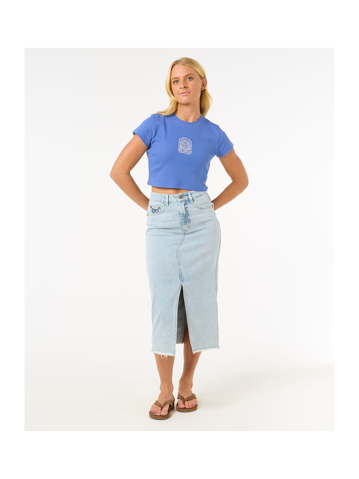 Koszulka RIP CURL San Carlos Baby Tee niebieski