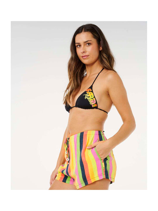 Szorty damskie RIP CURL Neon Stripe Beach Short multikolor
