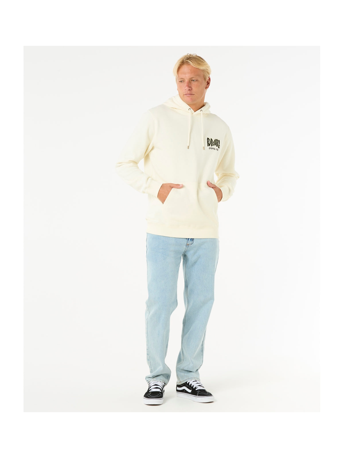 Bluza męska z kapturem RIP CURL Shield Hood biała