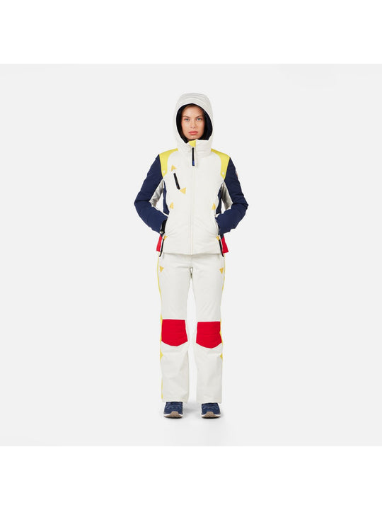 Spodnie narciarskie damskie ROSSIGNOL W Jcc Valdiz Pant biały
