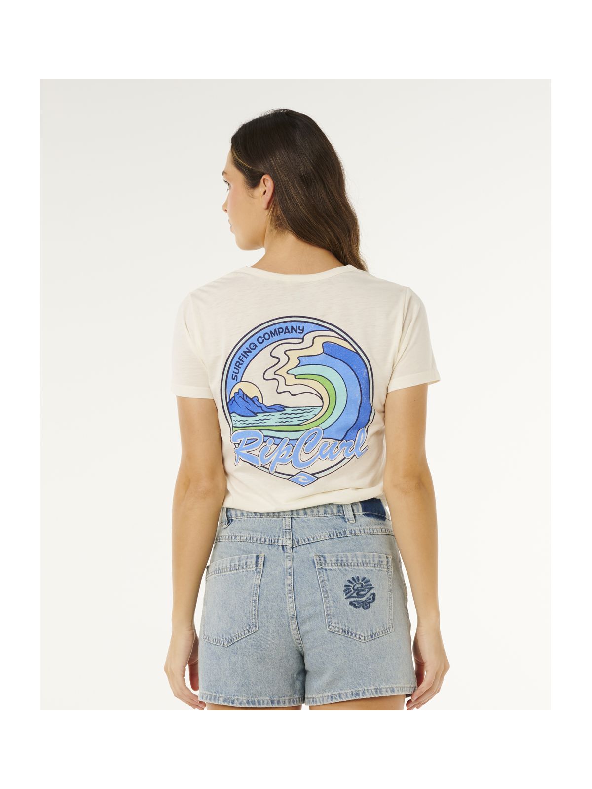 Koszulka damska RIP CURL Layday Standard Tee beżowa