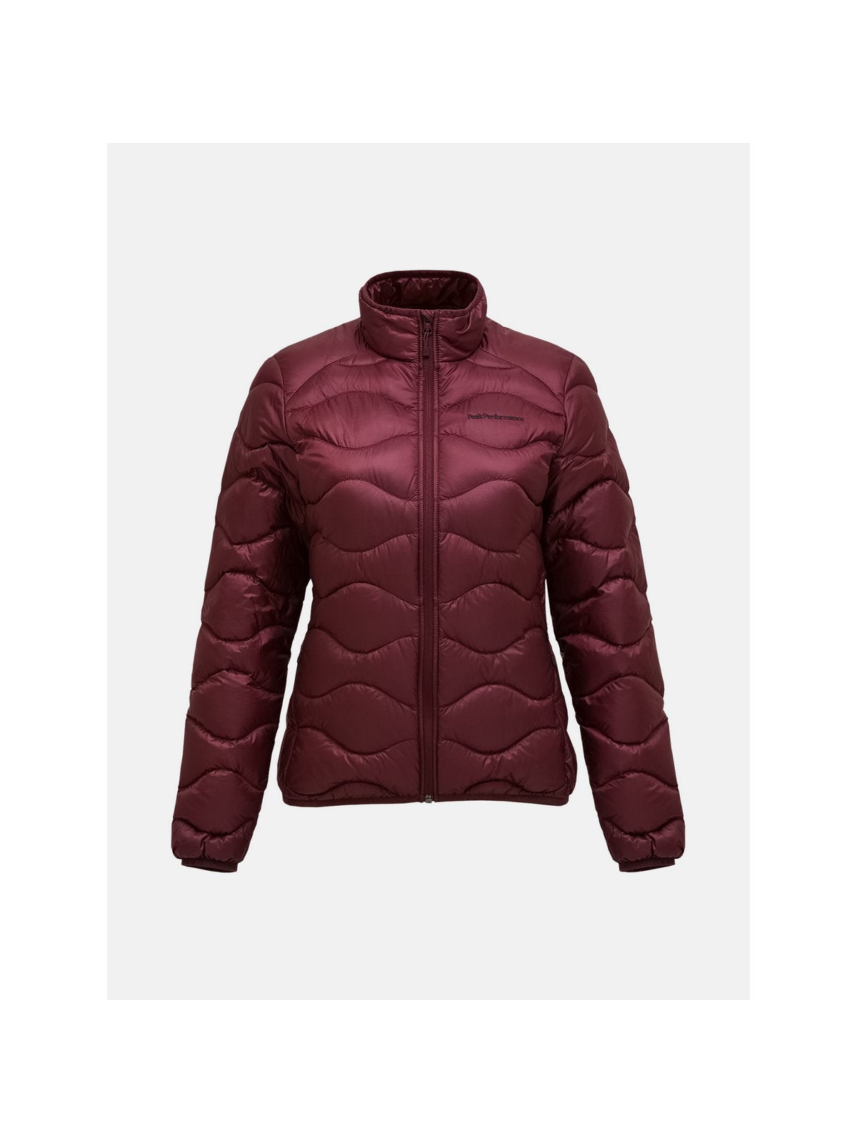 Kurtka damska PEAK PERFORMANCE Helium Down Jacket bordowa