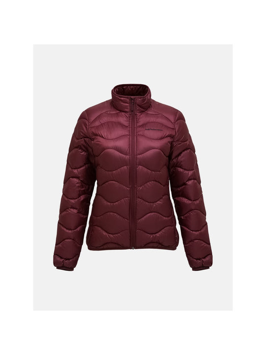 Kurtka damska PEAK PERFORMANCE Helium Down Jacket bordowa
