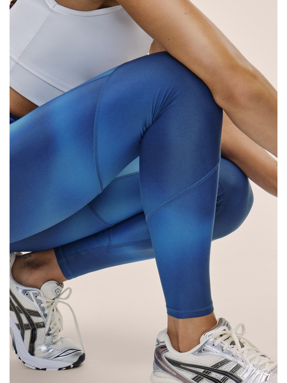 Legginsy damskie CASALL Brick Hight Waist Tights kolor niebieski