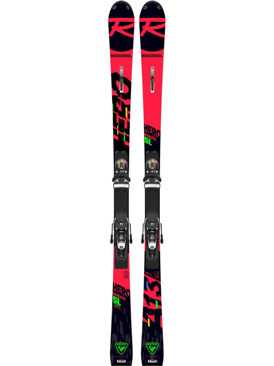 Narty ROSSIGNOL HERO ATHLETE FIS SL (R22) 157 + wiązania LOOK SPX 12 ROCKERACE BLACK ICON - Adventure Sports
