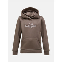 Bluza juniorska PEAK PERFORMANCE Original Hood Brazowy brązowa
