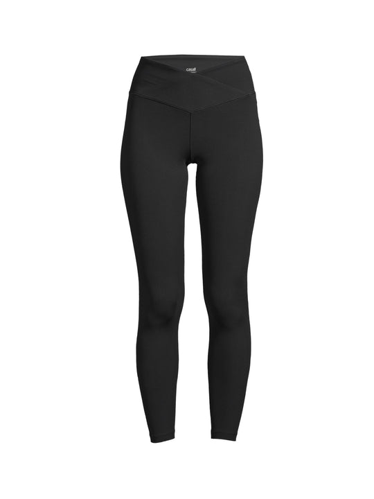 Legginsy damskie z wysoką talią CASALL Overlap High Waist Tights czarny
