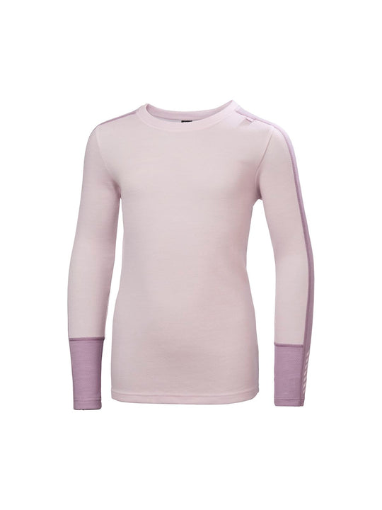Bielizna termiczna dziecięca HELLY HANSEN JR LIFA MERINO MIDWEIGHT SET fioletowa
