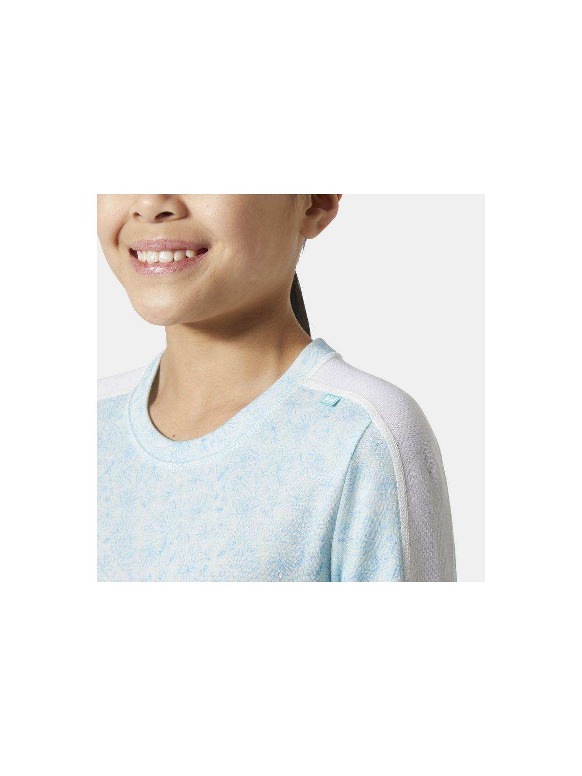 Bielizna dziecięca HELLY HANSEN Jr Graphic Lifa Merino Set kolor niebieski
