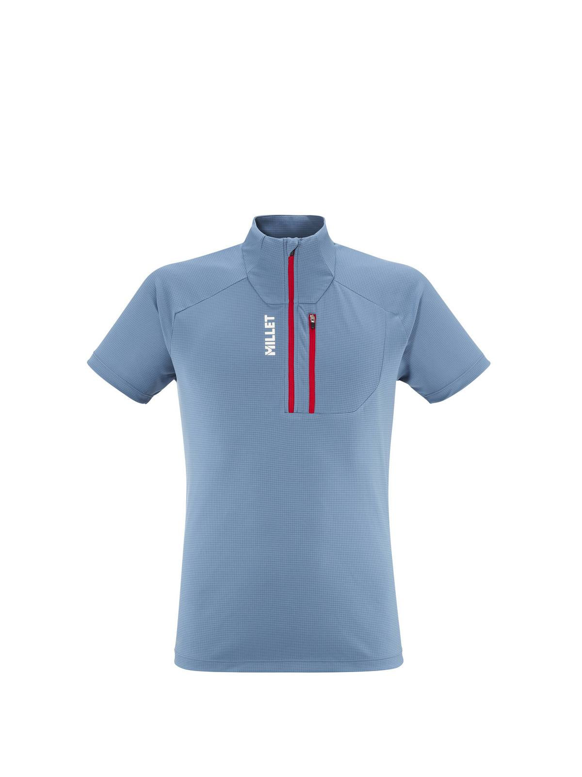 Koszulka MILLET KAMET TS ZIP SS M niebieski - Adventure Sports