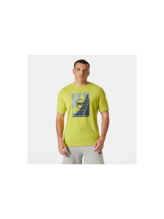 Koszulka HELLY HANSEN HP RACE GRAPHIC T-SH żółty - Adventure Sports
