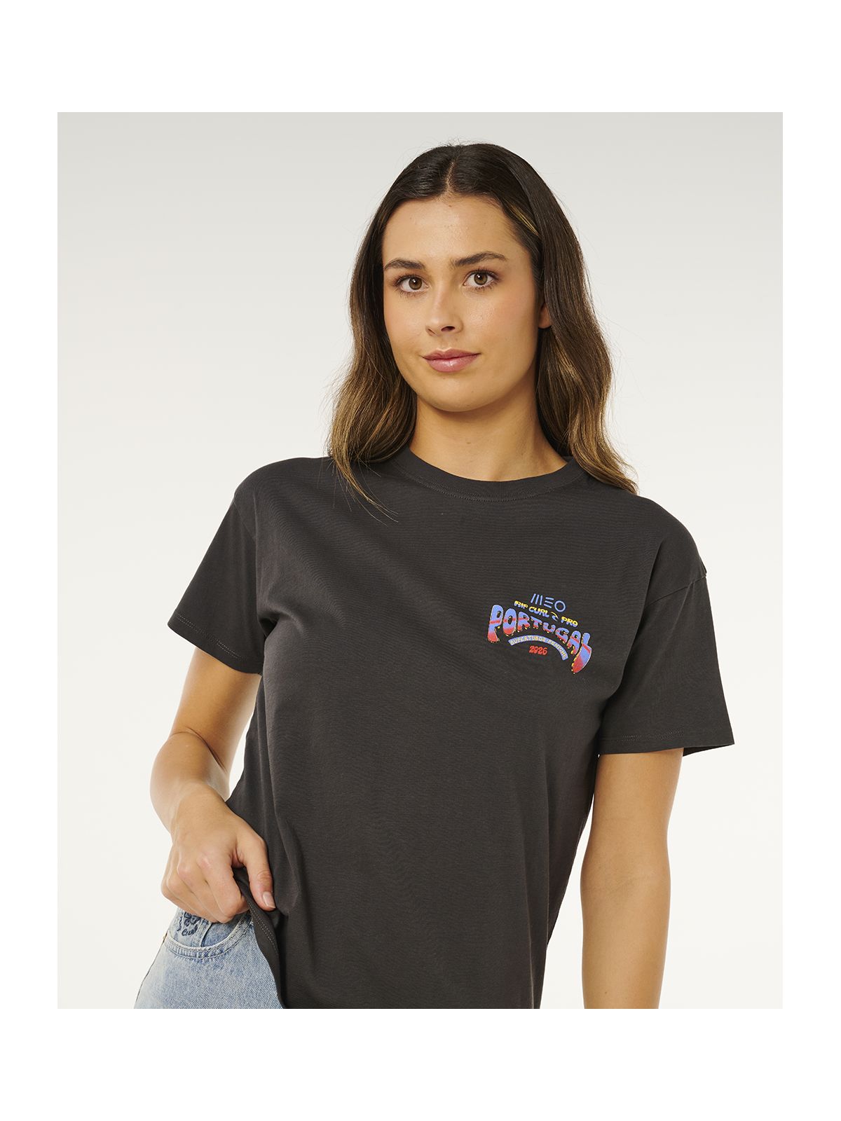 Koszulka damska RIP CURL RIP CURL Pro Peniche 2026 czarna