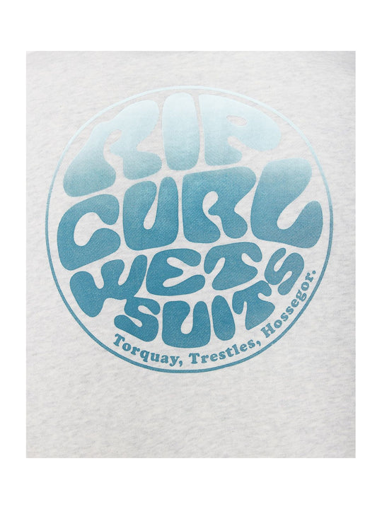 Bluza RIP CURL WETTIE PASSAGE ICON ZIP THRU szara
