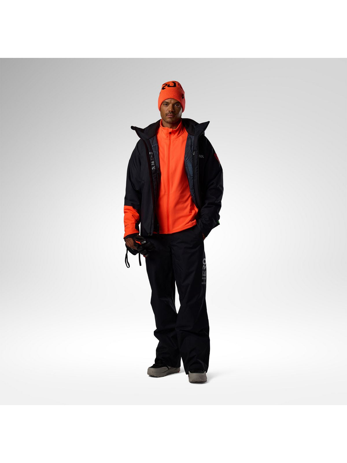 Bluza męska ROSSIGNOL M Hero Stretch Fleece Jacket czerwona