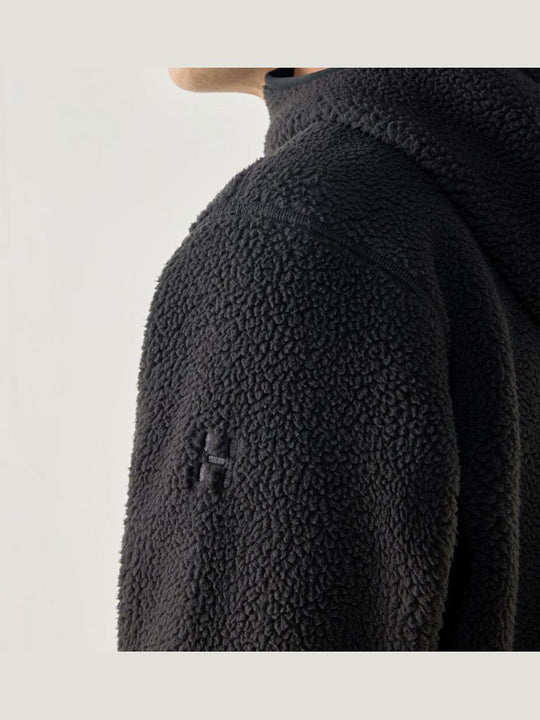Bluza polarowa z kapturem męska HAGLÖFS Funds Pile Hood True Black
