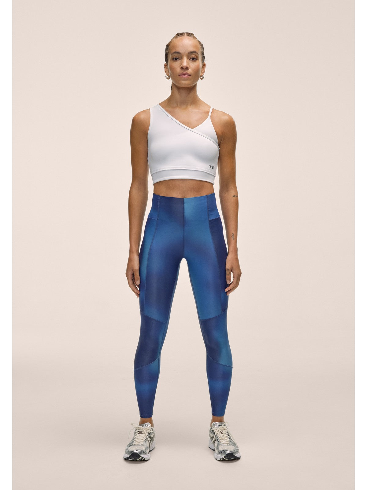 Legginsy damskie CASALL Brick Hight Waist Tights kolor niebieski