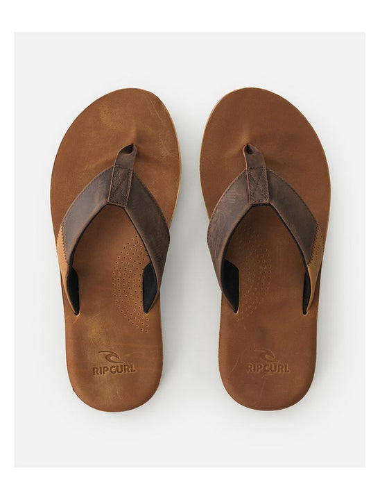 Japonki męskie skórzane RIP CURL Oxford Leather Open Toe brązowe
