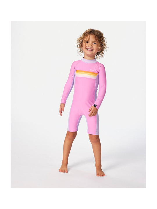 Lycra dziewczęca RIP CURL Rainbow Tide Springsuit - Girl różowa
