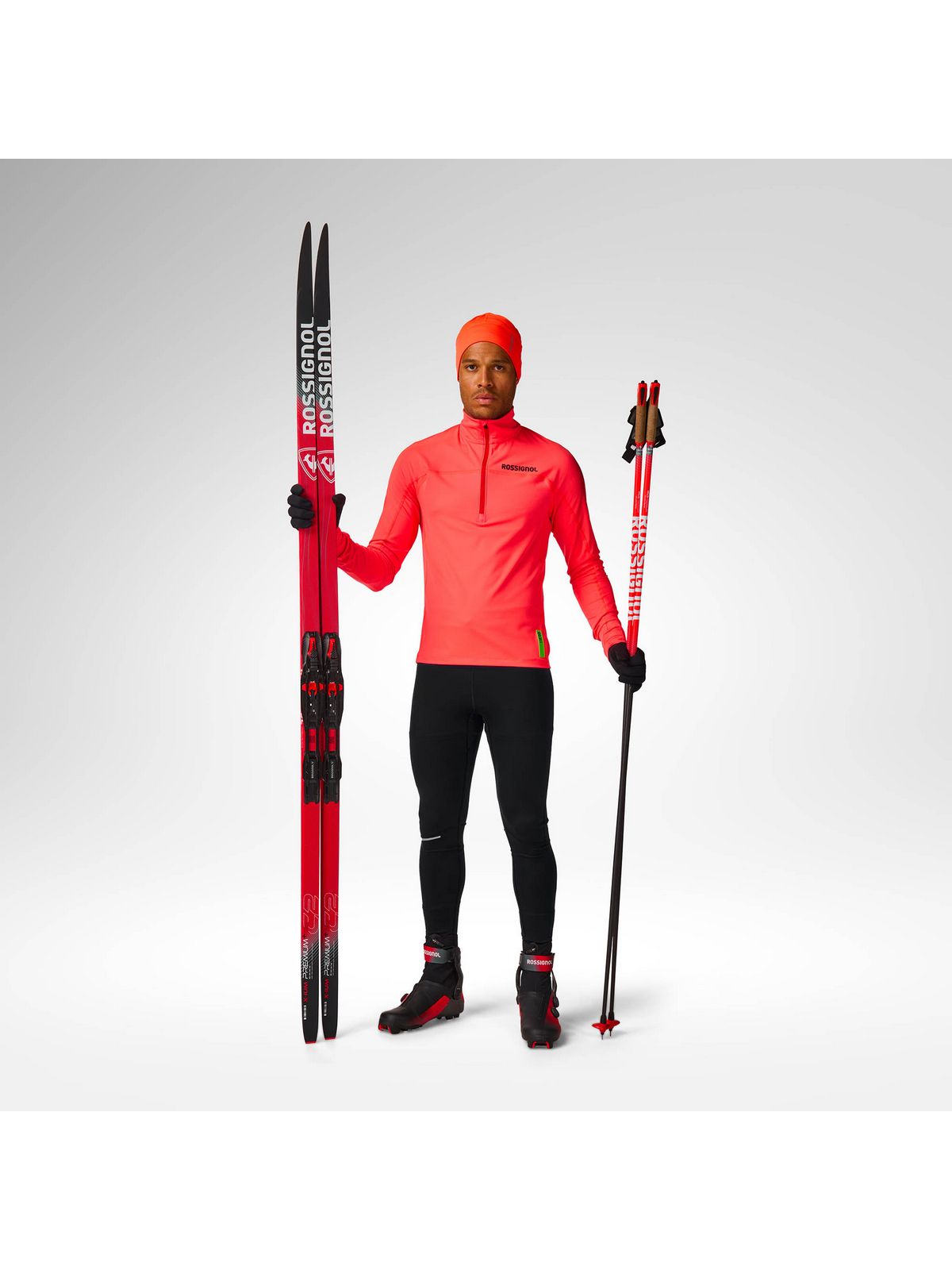 Bluza męska ROSSIGNOL M Hero Half Zip First Layer czerwona