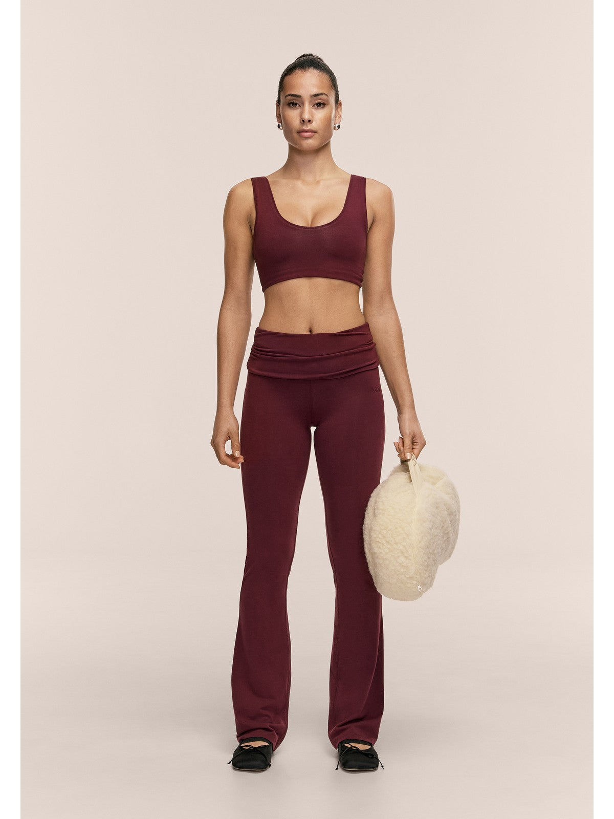 Stanik sportowy CASALL Sublime Fling Bralette kolor bordowy