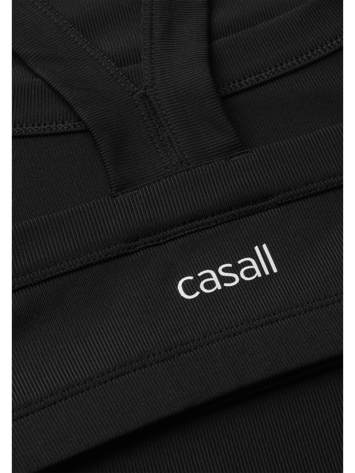 Top damski CASALL Defined Rib Sport Top kolor czarny