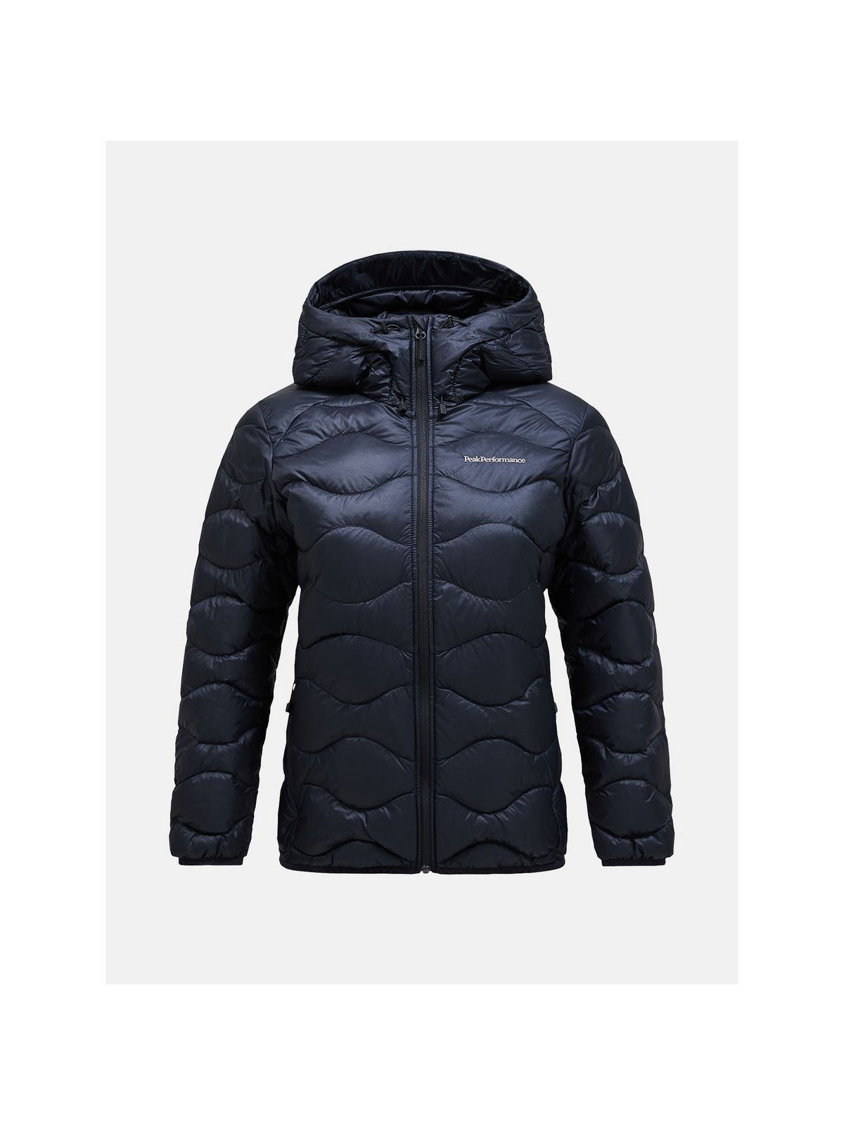 adventuresports kurtka-puchowa-damska-peak-performance-helium-down-hood-jacket-women-czarny-g79841020-050 front