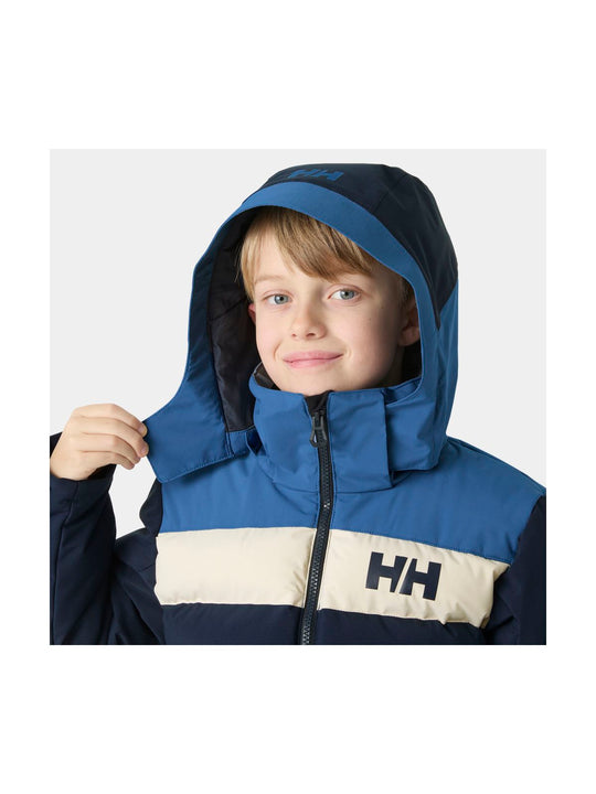 Kurtka narciarska dziecięca HELLY HANSEN JR CYCLONE JACKET granatowa
