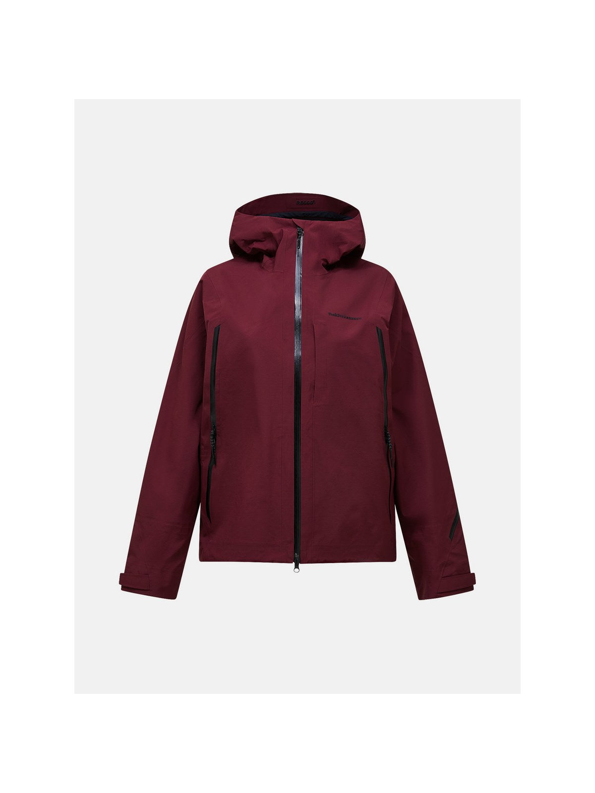 Kurtka narciarska damska PEAK PERFORMANCE Ridge Ace Ski HIPE ACE 3L Shell Jacket bordowa