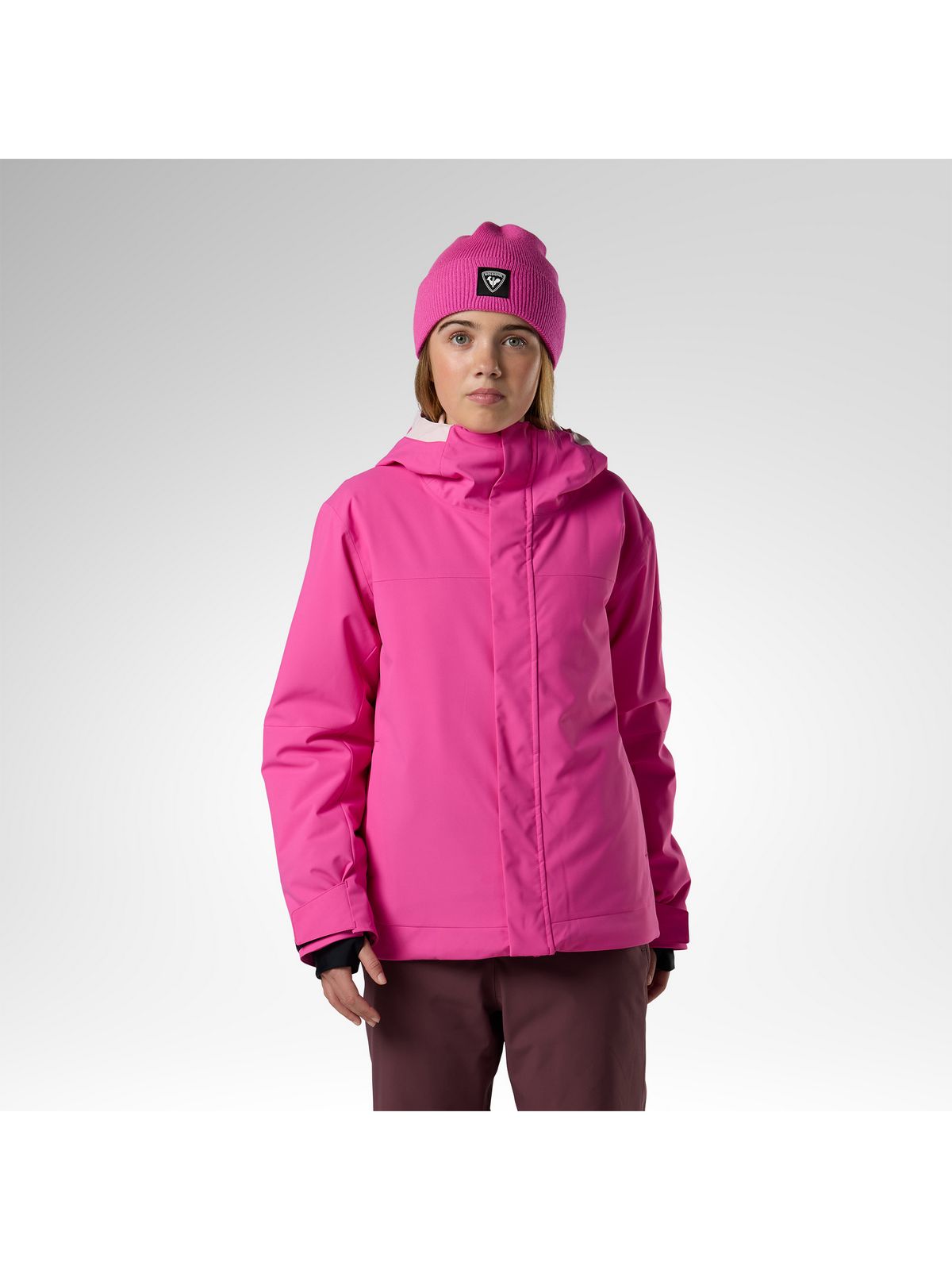 Kurtka narciarska juniorska ROSSIGNOL Jr Strawpile Insulated Ski Jkt różowa