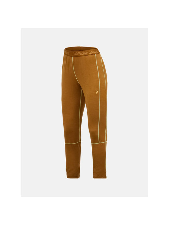 Spodnie Termiczne PEAK PERFORMANCE Magic 7/8 Long Johns Wool-blend Baselayer Women brązowy
