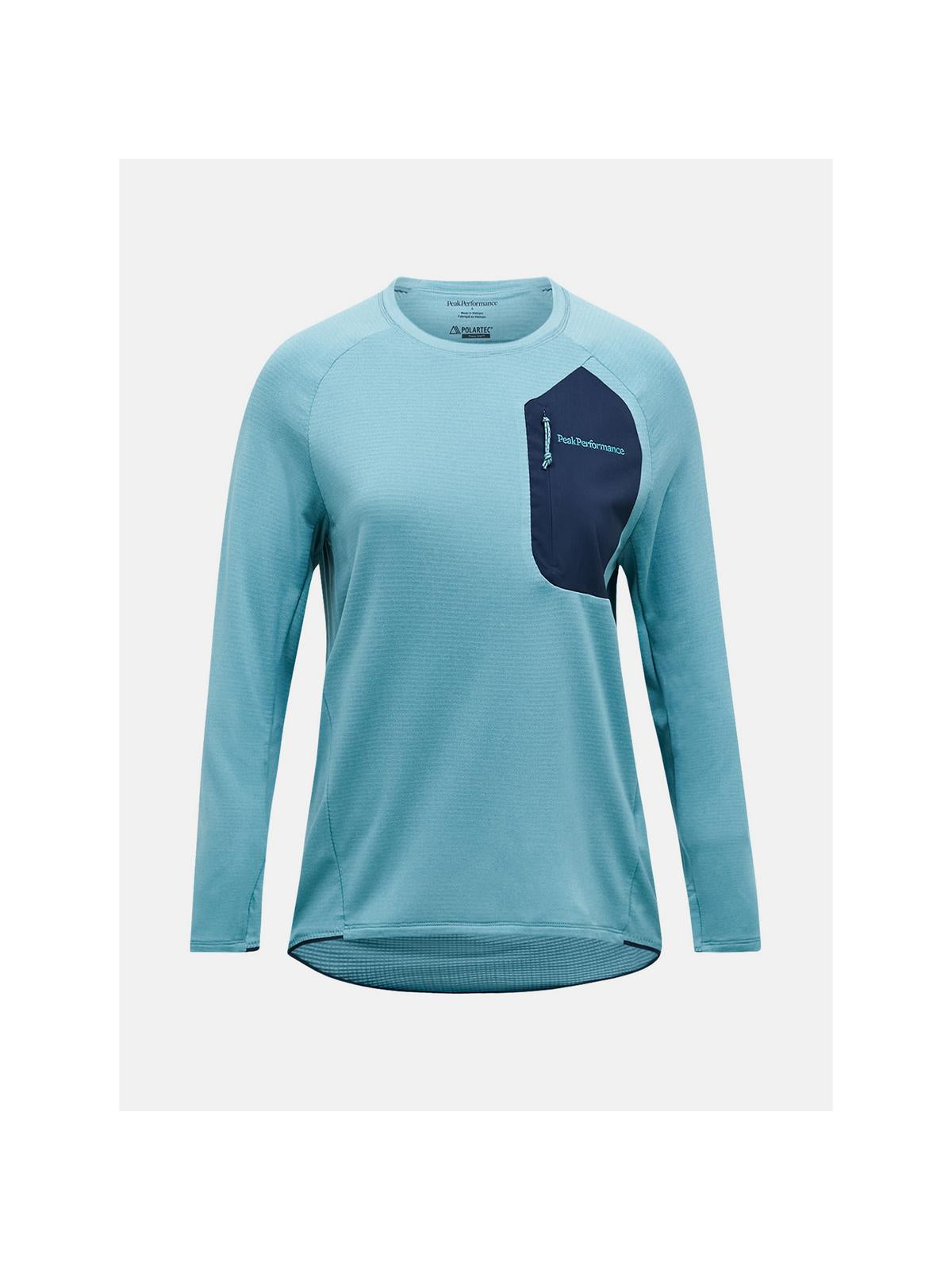 Bluza PEAK PERFORMANCE W Freelight Polartec Grid Crew niebieski
