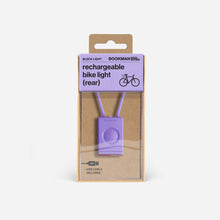 Lampka rowerowa BOOKMAN Block Light Rear 18lm lawendowy
