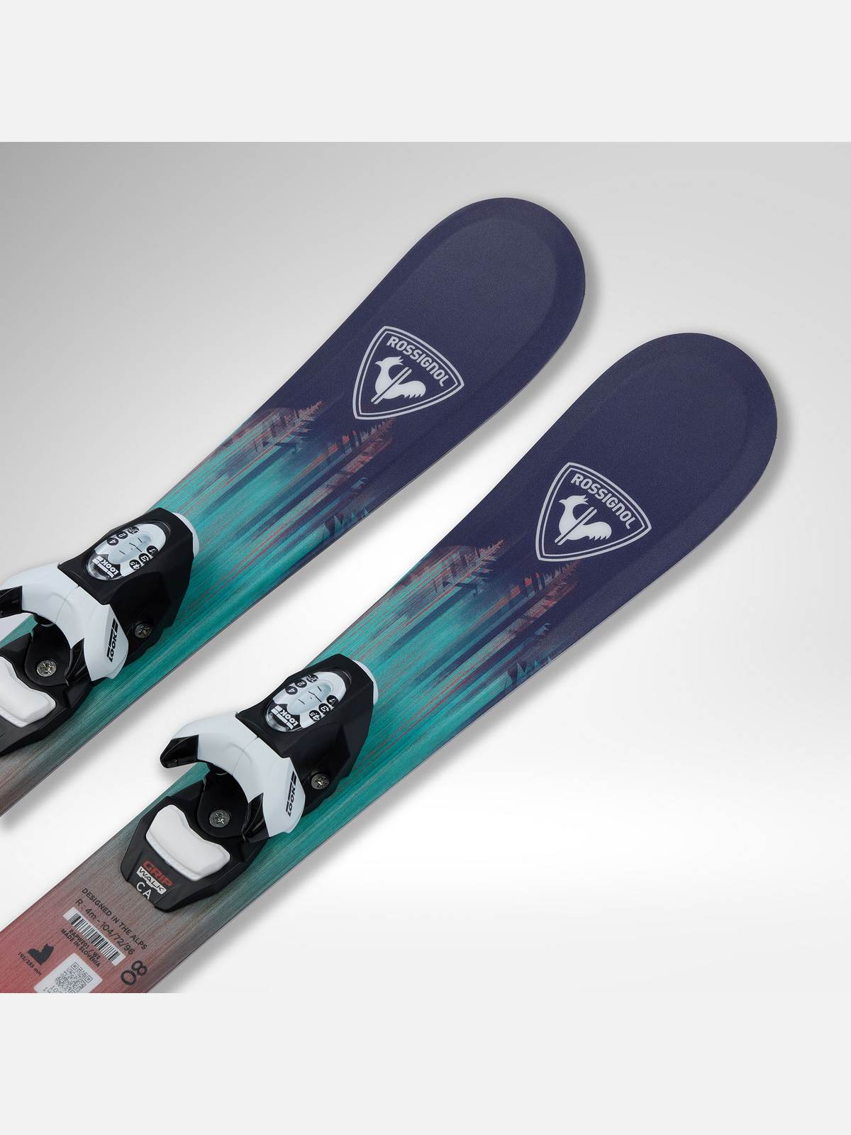Narty dla dzieci ROSSIGNOL Sender Kid Pre-Drilled Team 4 Gw B76 Black