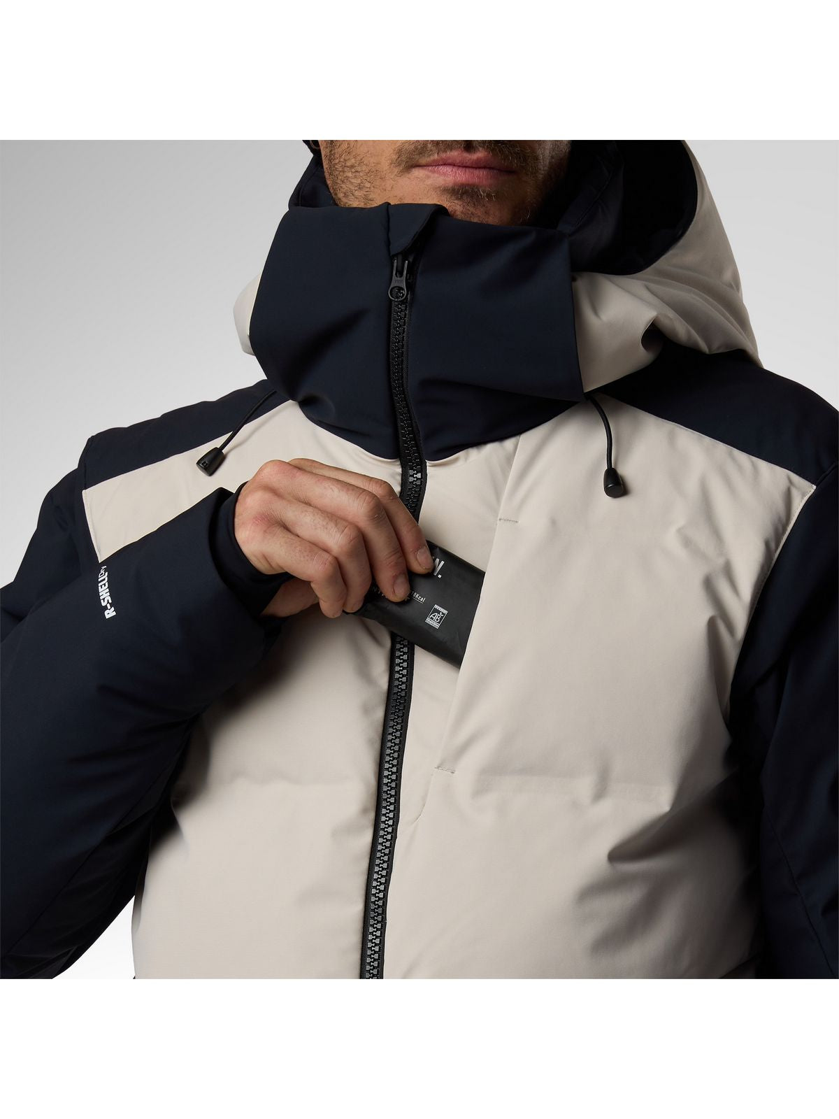 Kurtka narciarska męska ROSSIGNOL M Snowblaze Down Cb Ski Jacket szara