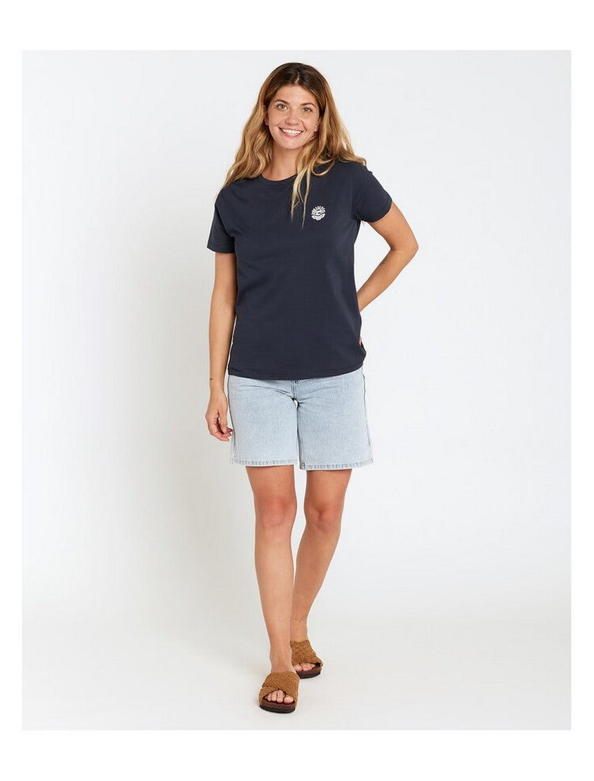 Koszulka RIP CURL Re-Entry Crew Tee granatowy
