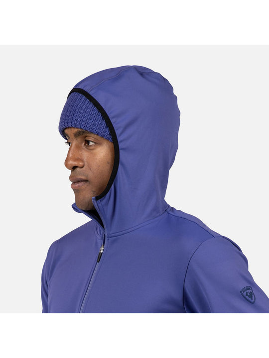Bluza męska ROSSIGNOL Mid Layer Stretch Hoodie niebieska
