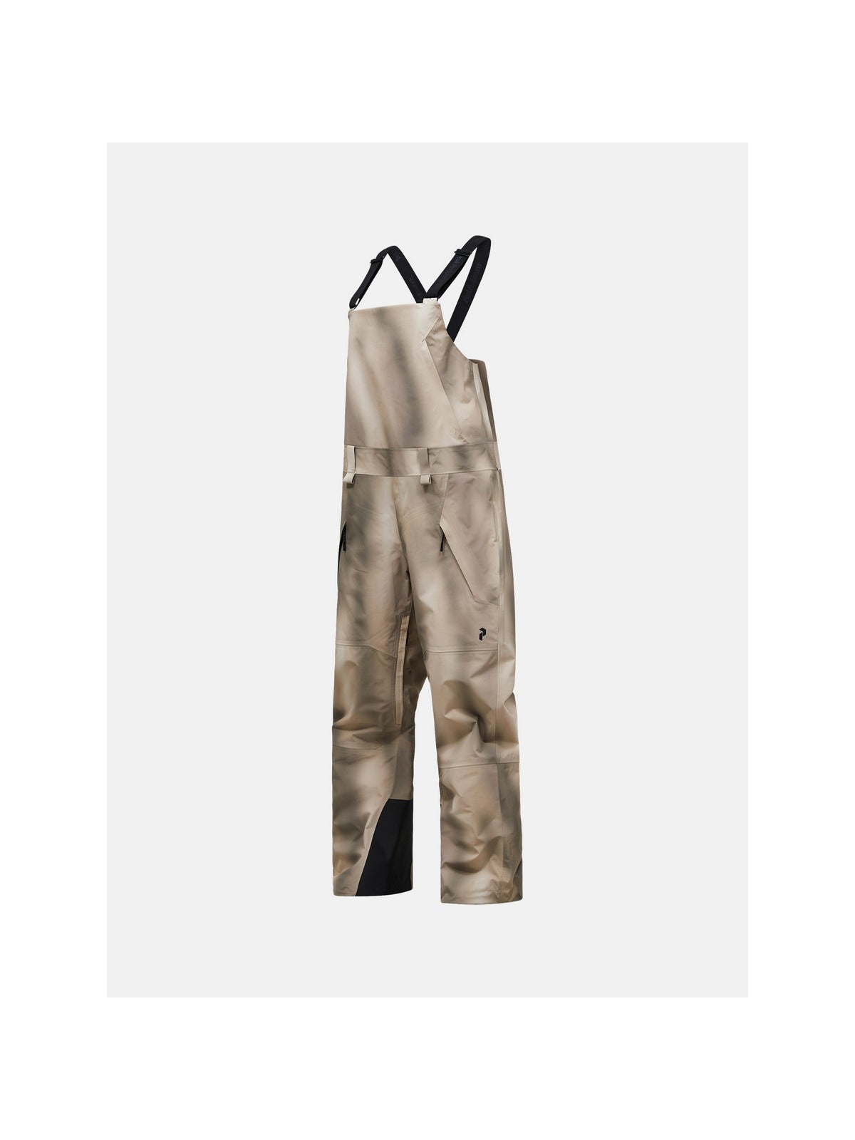 Spodnie narciarskie damskie PEAK PERFORMANCE Edge HIPE 3L AOP Shell Bib Pants beżowe