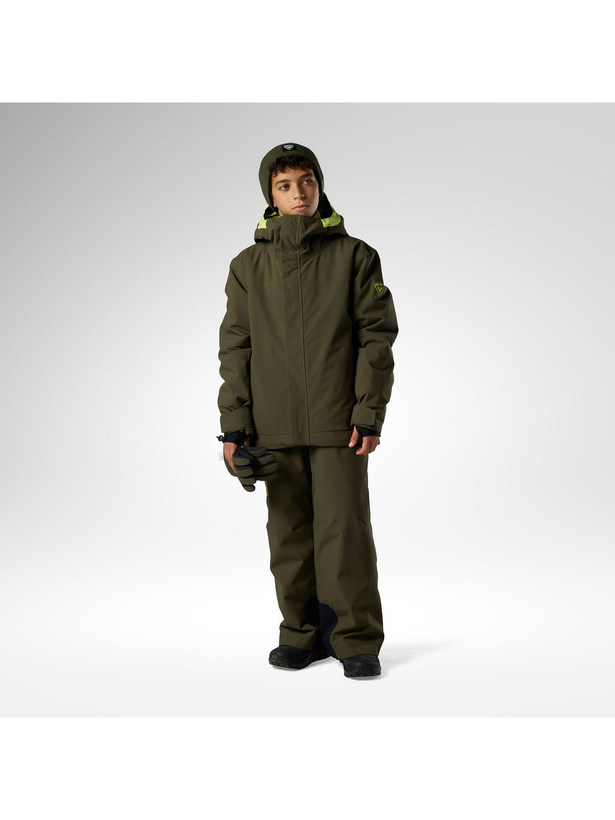 Kurtka narciarska juniorska ROSSIGNOL Jr Strawpile Insulated Ski Jkt zielona
