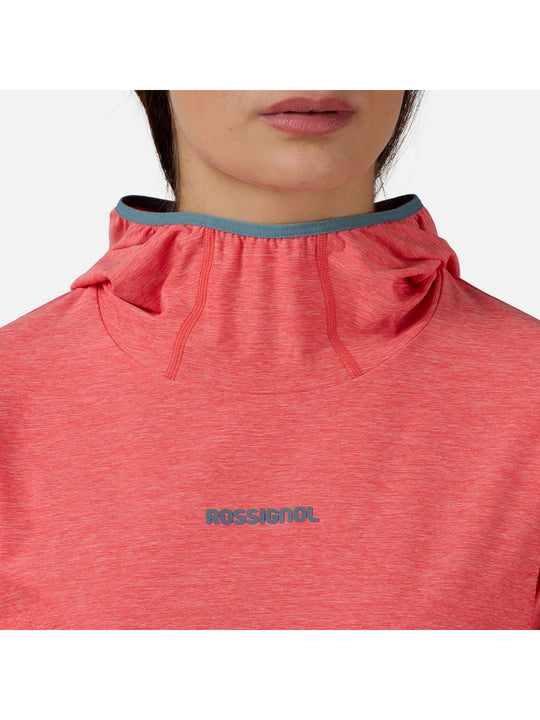 Bluza damska ROSSIGNOL W Westweg Sun Hoodie różowa - Adventure Sports
