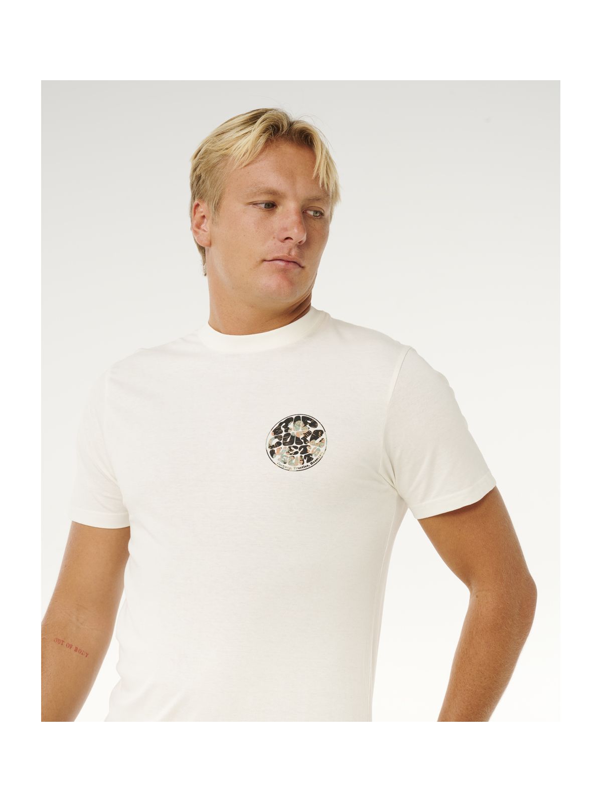 Koszulka męska RIP CURL Wettie Passage Icon Tee biała