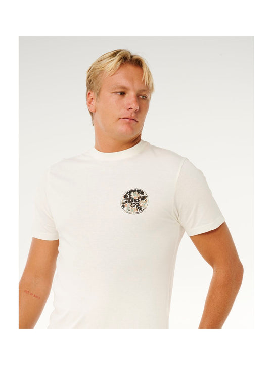 Koszulka męska RIP CURL Wettie Passage Icon Tee biała
