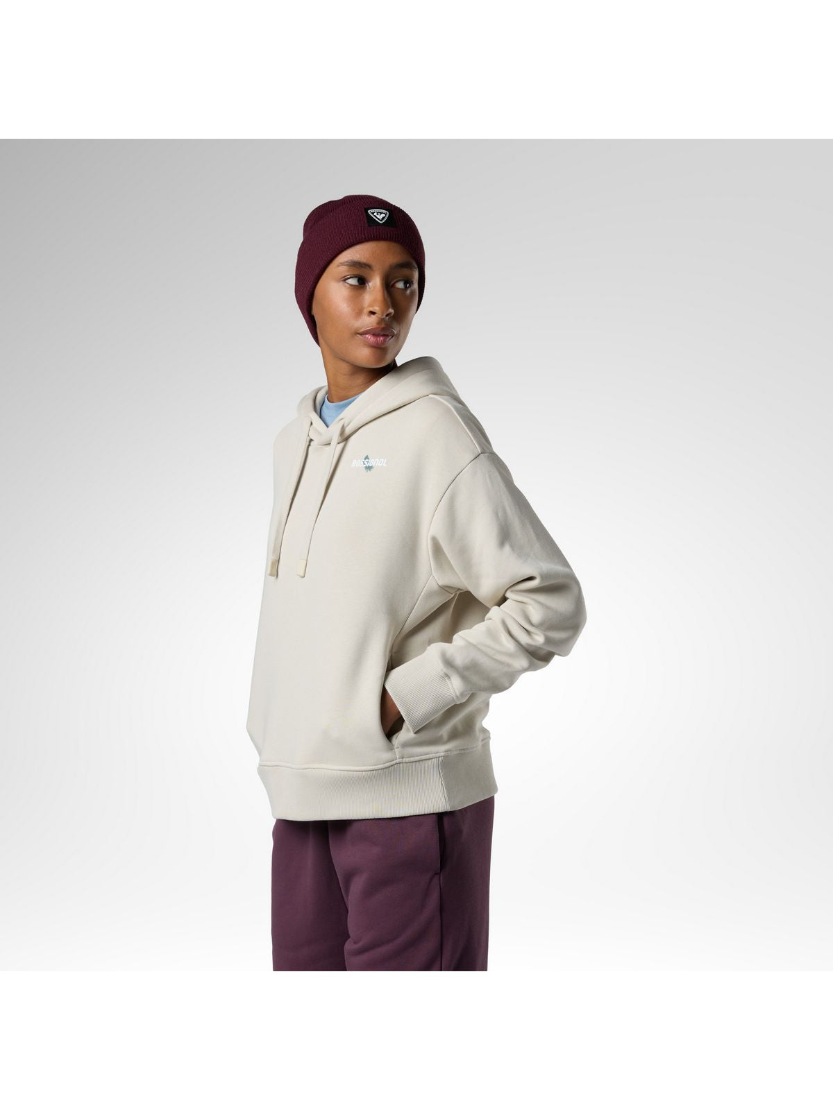 Bluza damska ROSSIGNOL W Waterfall Relax Hoodie szara