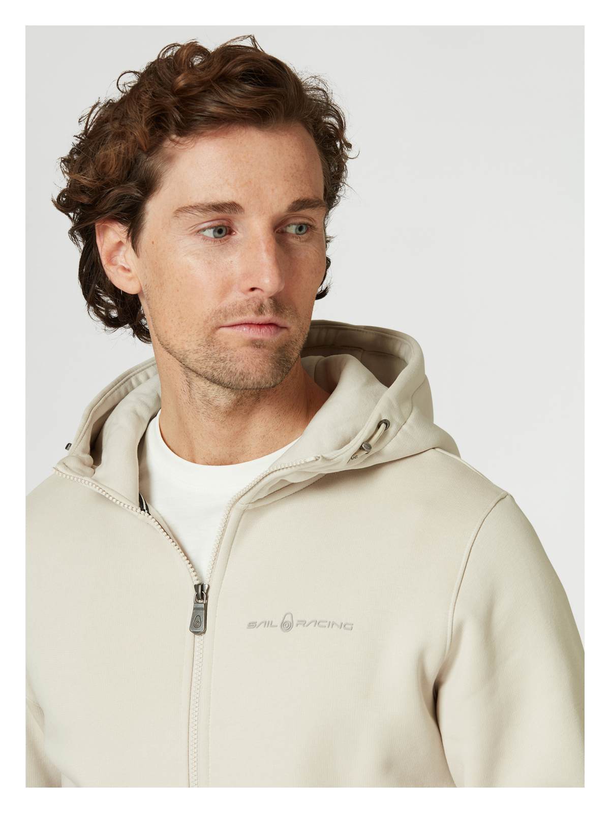 Bluza męska SAIL RACING M Bowman Logo Zip Hood biała