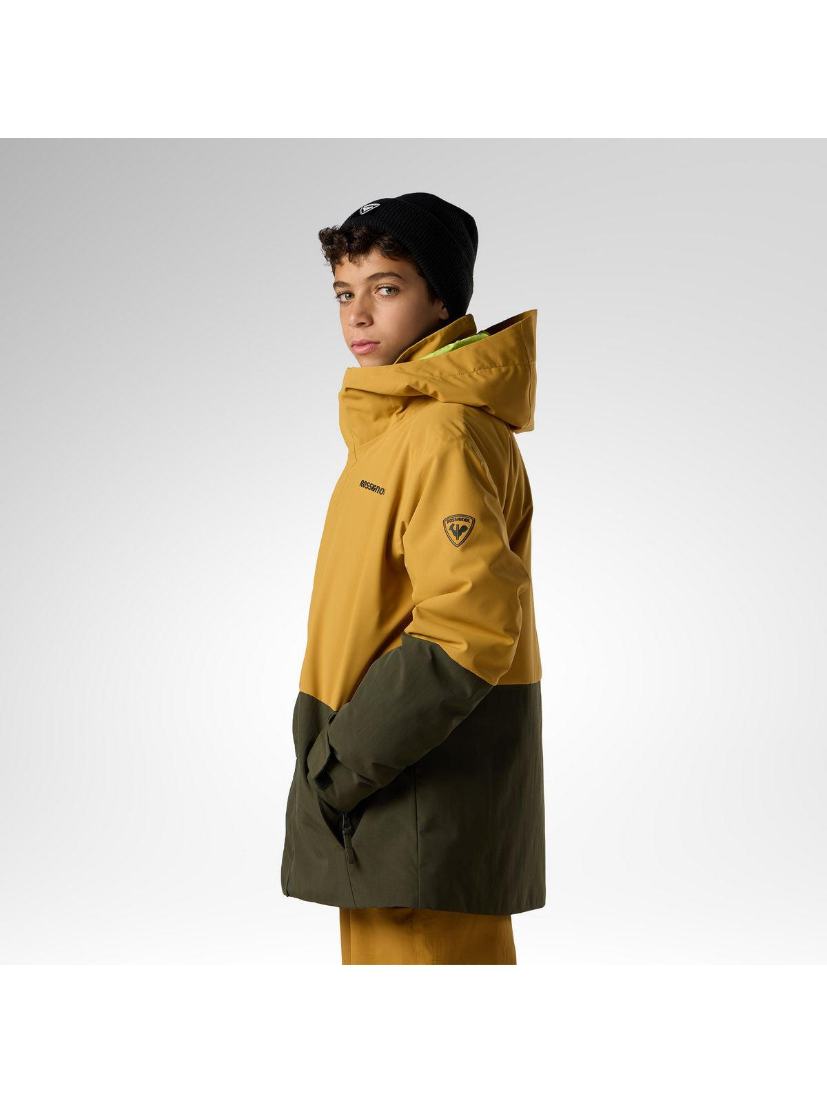 Kurtka narciarska juniorska ROSSIGNOL Jr Outerlimits Insulated Jkt brązowa