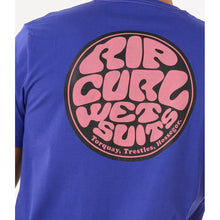 Koszulka męska RIP CURL Wettie Passage Icon Tee niebieska
