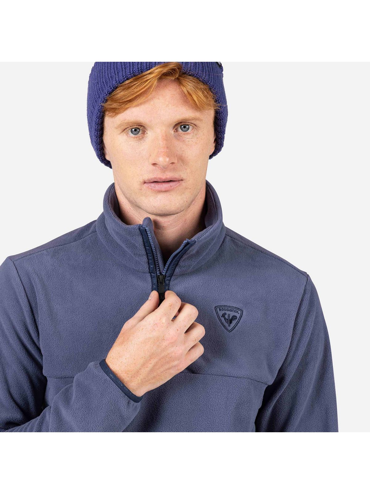 Bluza męska ROSSIGNOL Strawpile Fleece Fz niebieska