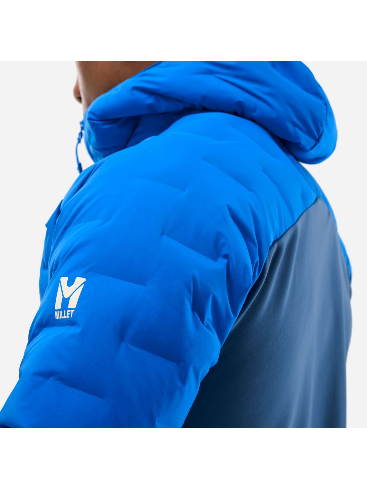 Kurtka narciarska męska MILLET M MHITE HYBRID HOODIE niebieska