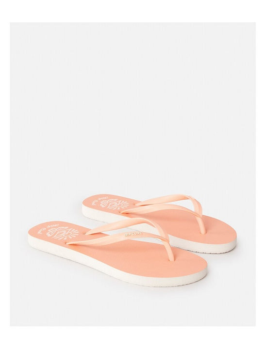 Japonki plażowe damskie RIP CURL Icons Of Surf Bloom Open Toe pomarańczowe
