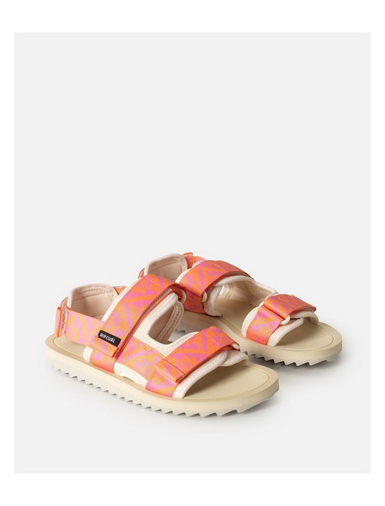 Sandały dziewczęce RIP CURL Newquay Bloom Open Toe-Girl pomarańczowe

